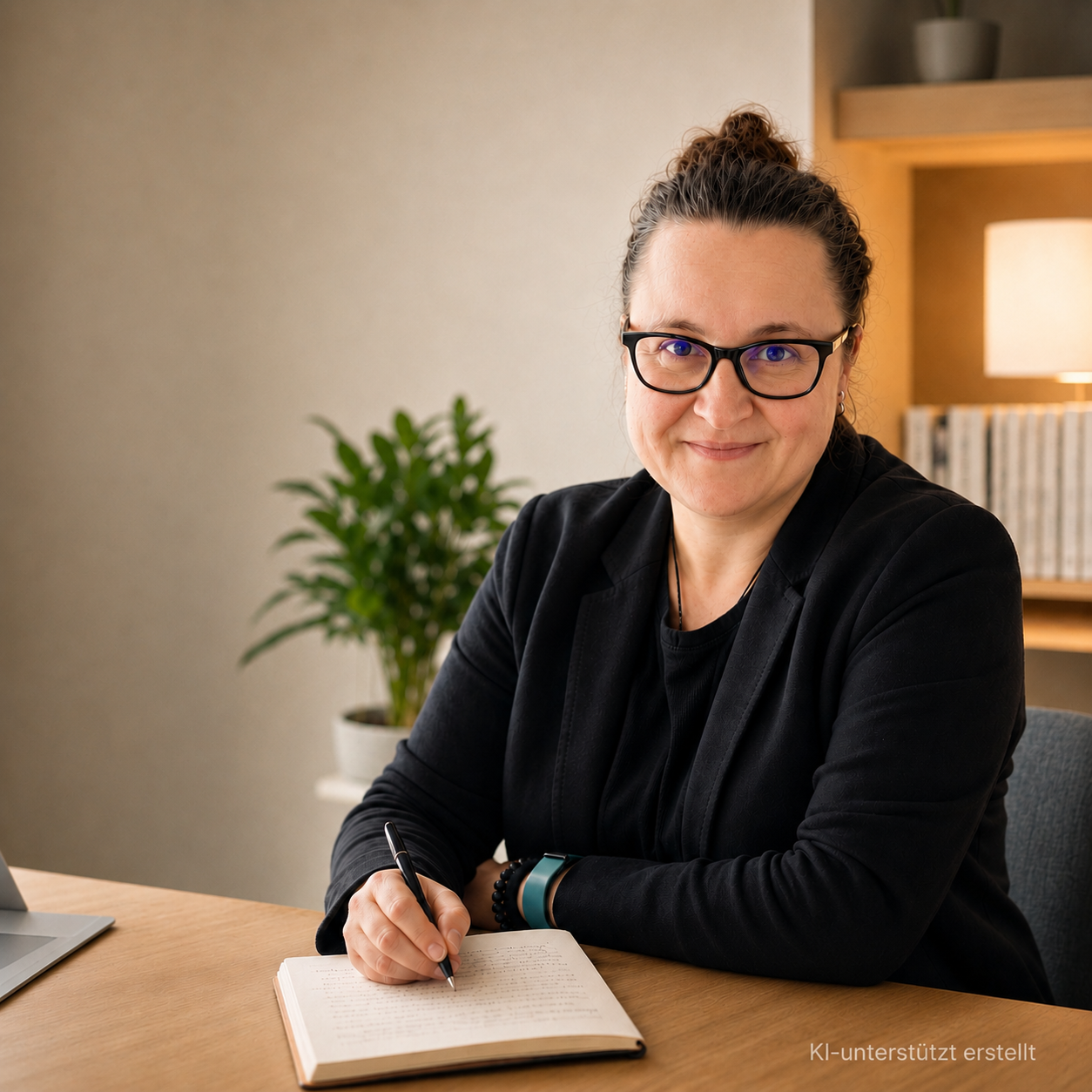 Sandra Straub bei der Arbeit